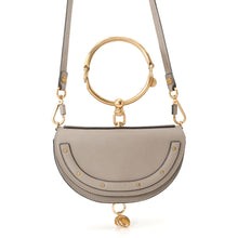 将图像加载到图库查看器中,Chloe Nile Minaudière 2-Way Bag GrayCHC17US302H5H Leather