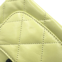 Load image into Gallery viewer, CHANEL Top handle Matelasse Shoulder YellowAS4543 Shiny Calf Leather Size Mini