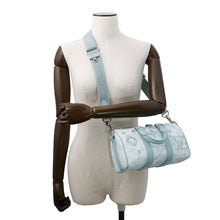 将图像加载到图库查看器中,LOUIS VUITTON Keepall Bandouliere Light BlueM22527 Monogram Aqua Garden Size 25