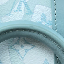 将图像加载到图库查看器中,LOUIS VUITTON Keepall Bandouliere Light BlueM22527 Monogram Aqua Garden Size 25