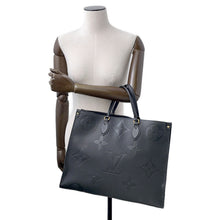 将图像加载到图库查看器中,LOUIS VUITTON Onthego NoirM44925 Monogram Empreinte Leather Size GM