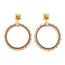将图像加载到图库查看器中,HERMES Medor Picnic Earrings Size GM Nata Vaux Barenia Leather Willow