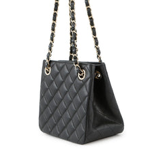 Load image into Gallery viewer, CHANEL ★Matelasse Chain Bucket Shoulder Bag BlackAS3176 Caviar Leather Size Mini