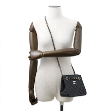 Load image into Gallery viewer, CHANEL ★Matelasse Chain Bucket Shoulder Bag BlackAS3176 Caviar Leather Size Mini