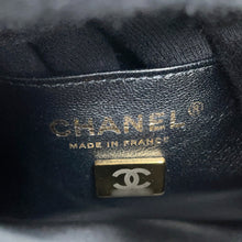 将图像加载到图库查看器中,CHANEL Matelasse Chain Bucket Shoulder Bag BlackAS3176 Caviar Leather Size Mini