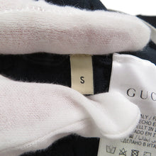 Load image into Gallery viewer, GUCCI GG Stretch Shot Knitted Fabric Size S Navy756991 Rayon63% Nylon21% Polyester13% Polyurethane3%