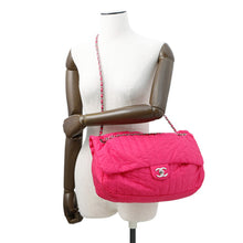 Load image into Gallery viewer, CHANEL ★Mademoiselle ChainShoulder Bag PinkA67080 Nylon Leather