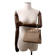 Load image into Gallery viewer, HERMES Kelly Retourne Etoupe Togo Leather Size 25