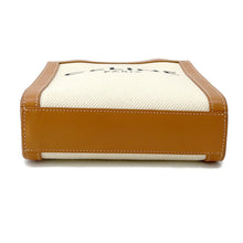 将图像加载到图库查看器中,CELINE ★Vertical Cabas Natural/Tan193302 Canvas Leather Size Mini