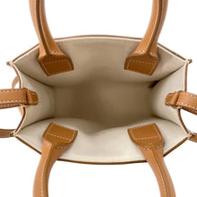 Load image into Gallery viewer, CELINE Vertical Cabas Natural/Tan193302 Canvas Leather Size Mini