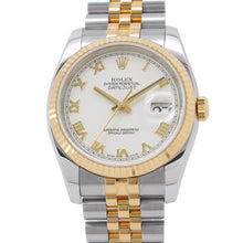 Load image into Gallery viewer, ROLEX Datejust W36mm Stainless Steel K18YG White Dial116233