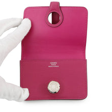 将图像加载到图库查看器中,HERMES Dogon Card Case Rose Purple Evercolor