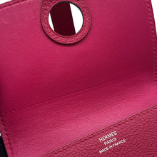 Load image into Gallery viewer, HERMES Dogon Card Case Rose Purple Evercolor