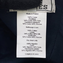 将图像加载到图库查看器中,HERMES Davis Dot Medall Cap Size 57 Navy150BF500 Cotton100%