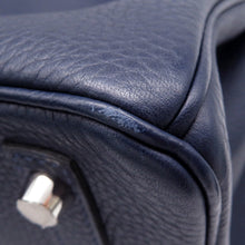 将图像加载到图库查看器中,HERMES Birkin Verso Blue Nuit/Rose PurpleH073613 Taurillon Clemence Size 30