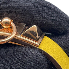 Load image into Gallery viewer, HERMES Rival Mini Bracelet Size T3 Jaune de Naples Swift Leather