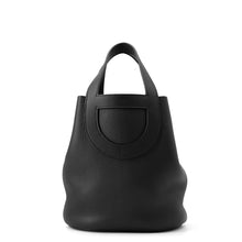 将图像加载到图库查看器中,HERMES ★In the Loop Tote Bag Black Taurillon Clemence Size 23