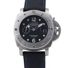 将图像加载到图库查看器中,PANERAI Submersible W44mm Stainless Steel Leather Black DialPAM00243