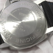 将图像加载到图库查看器中,PANERAI Submersible W44mm Stainless Steel Leather Black DialPAM00243