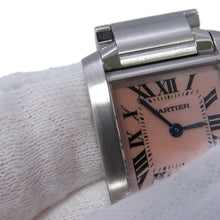 将图像加载到图库查看器中,CARTIER Tank francaise SM W20.3mm×H25.3mm Stainless Steel Pink shell DialW51028Q3