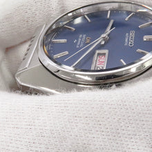 将图像加载到图库查看器中,SEIKO Roadmatic Special Day-Date W36mm Stainless Steel Blue Dial5216-8020