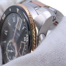 将图像加载到图库查看器中,CARTIER Calibre de Cartier W42mm Stainless Steel K18PG Black DialW7100054