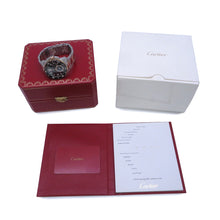 将图像加载到图库查看器中,CARTIER Calibre de Cartier W42mm Stainless Steel K18PG Black DialW7100054