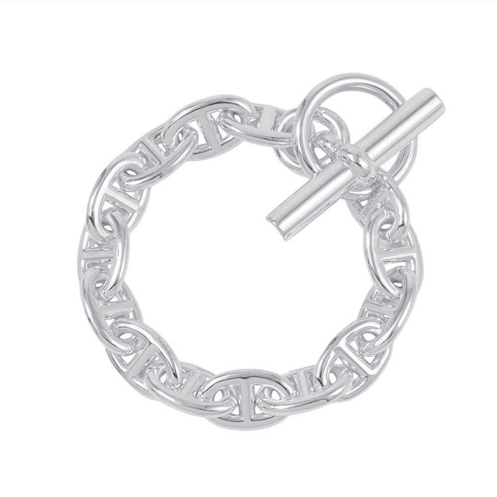 HERMES Chaine d'Ancre Bracelet 14 frames Size PM SV925– GALLERY HERMES Chaine d'Ancre Bracelet 14 frames Size PM SV925– GALLERY