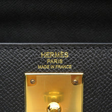 Load image into Gallery viewer, HERMES Kelly Sellier Black Epsom Size 28