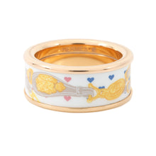 Load image into Gallery viewer, HERMES HERMES Bride de Gala Love Ring Size 57 Confetti Metal Lacquer