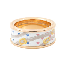 Load image into Gallery viewer, HERMES HERMES Bride de Gala Love Ring Size 57 Confetti Metal Lacquer