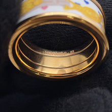 Load image into Gallery viewer, HERMES HERMES Bride de Gala Love Ring Size 57 Confetti Metal Lacquer