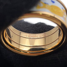 Load image into Gallery viewer, HERMES HERMES Bride de Gala Love Ring Size 57 Confetti Metal Lacquer