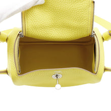 将图像加载到图库查看器中,HERMES Lindy Lime Taurillon Clemence Size Mini