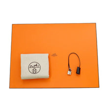 Load image into Gallery viewer, HERMES Herbag zip Black/Blue Toile Military Vache Hunter Leather Size PM