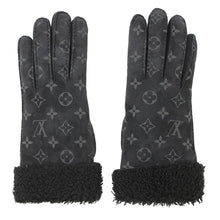 Load image into Gallery viewer, LOUIS VUITTON ★Gon Shearling Darling Gloves Size 7.5 BlackM71848 Eclipse