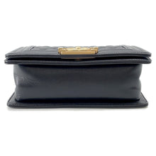 将图像加载到图库查看器中,CHANEL Boy Chanel ChainShoulder Bag BlackA67085 Caviar Leather Size Small