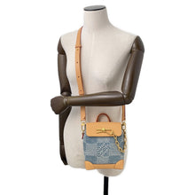 Load image into Gallery viewer, LOUIS VUITTON Nano Steamer 2024 Summer Men's Bag Blue/BeigeN40751 Damier・Denim