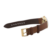 将图像加载到图库查看器中,OMEGA Seamaster W33mm K18YG Leather Black Dial14704-3SC