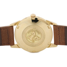 将图像加载到图库查看器中,OMEGA Seamaster W33mm K18YG Leather Black Dial14704-3SC