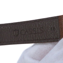 将图像加载到图库查看器中,OMEGA Seamaster W33mm K18YG Leather Black Dial14704-3SC