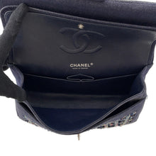将图像加载到图库查看器中,CHANEL Matelasse W flap ChainShoulder NavyA01112 Tweed Denim Leather
