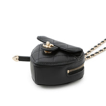 将图像加载到图库查看器中,CHANEL Matelasse Heart ChainCoin purse BlackAP2783 Lambskin