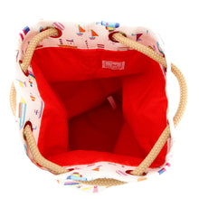 Load image into Gallery viewer, HERMES Petit Chartier Duffle Bag Multicolor Cotton