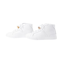 将图像加载到图库查看器中,HERMES Daydream High-Top Sneakers White Leather Size 36 1/2