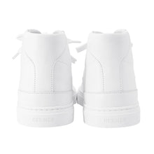 将图像加载到图库查看器中,HERMES Daydream High-Top Sneakers White Leather Size 36 1/2