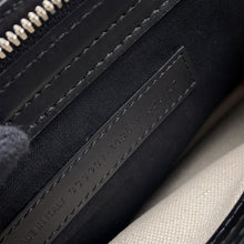 将图像加载到图库查看器中,BALENCIAGA NavyPochette Shoulder Bag Beige/Black339937 Canvas Leather