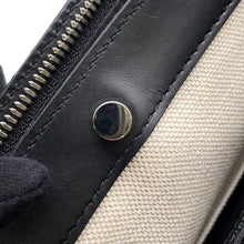 将图像加载到图库查看器中,BALENCIAGA NavyPochette Shoulder Bag Beige/Black339937 Canvas Leather