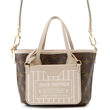 将图像加载到图库查看器中,LOUIS VUITTON Neverfull・Inside Out Dark Fango/BrownM12109 Monogram Grain Leather Size BB