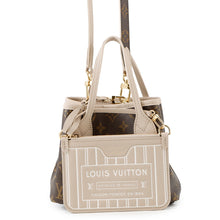 将图像加载到图库查看器中,LOUIS VUITTON Neverfull・Inside Out Dark Fango/BrownM12109 Monogram Grain Leather Size BB